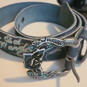 Ed Hardy Belt Genuine Leather